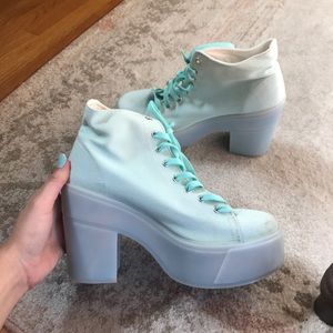 SHELLY’S LONDON | Light Blue Chunky Booties